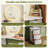 Light Luxury Dressing Table with 3-Color LED Round Mirror, Rotatable 3-Tier Cylindrical Storage Cabinet, Easy Assembly