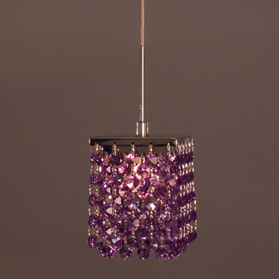 Bedazzle 1 - Light Chrome Single Pendant