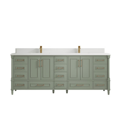 Meuble-lavabo de salle de bain l 84 po x P 22 po x H 36 po Aberdeen