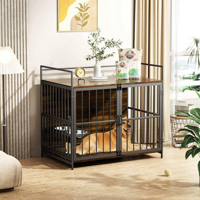 Cage pour chien style cage pour grands chiens d'intérieur très robuste 41 po