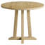 Table de salle à manger à design ajustable, combinant une construction en bois massif à une table de salle à manger pour 2 à 4 personnes.