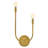 2-Light Left Hand White Linen Wall Sconce-2117364250