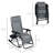 2 Pieces Outdoor Rocking Chairs, Foldable Reclining Zero Gravity Lounge Rocker-807764358