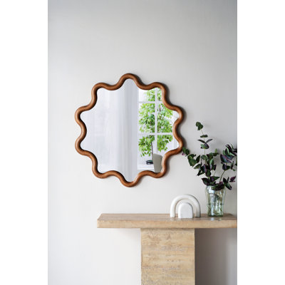 Miroir à cadre en bois, miroir d'appoint, miroir mural pour le salon de la chambre à coucher