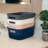 4 Qt Decorative Storage Basket, Small Home Organizer, White-336954585-348921126