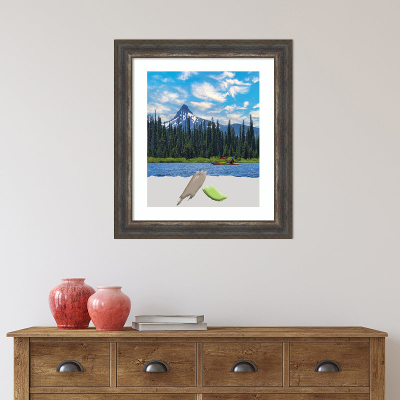 Cadre photo Claritha, 20 po x 24 po, Gris brun