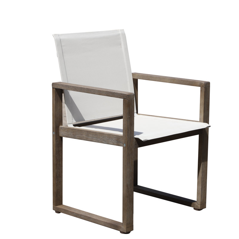 Vicky Outdoor Dining Armchair, Gray