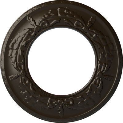 Médaillon de plafond traditionnel Endurathane, DO 14 3/4 po x P 1 3/4 po (convient aux auvents jusqu'à 4 po), finition brique réfractaire peinte à la main