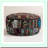 Ethnic Comfort Cotton Pouf - Black Patchwork Cover Ottoman Cushion with Embroidered Designs for Decorative Floor Seating