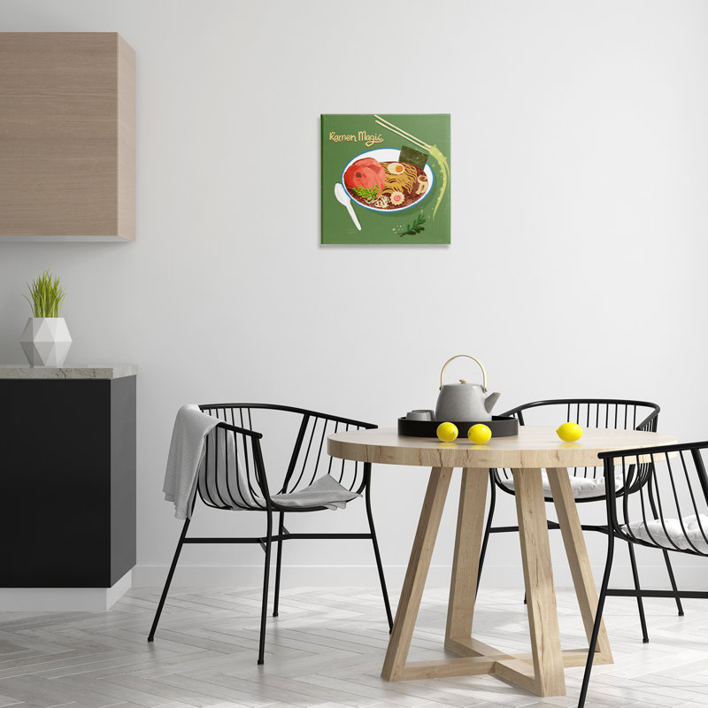 Toile de repas Ramen Magic International, conception par Juliet Rose Philips, H 17 po x l 17 po