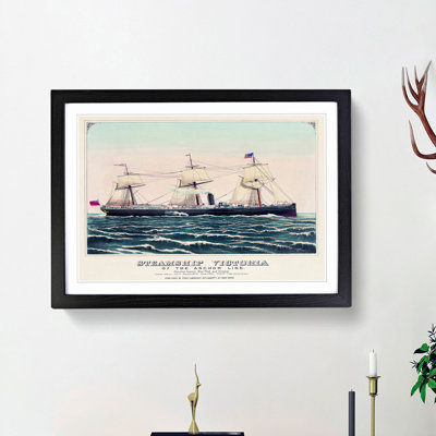 Steamship Victoria of the Anchor Line - Picture Frame Art Print