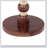 Mango Wood Round End Table,Honey+Gold