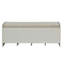 Banc beige et blanc avec rangement