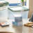Wham Clip 14L Square Plastic Storage Boxes with Secure Clip Lock Lids. L:29 x W:29 x H:26cm-98970071