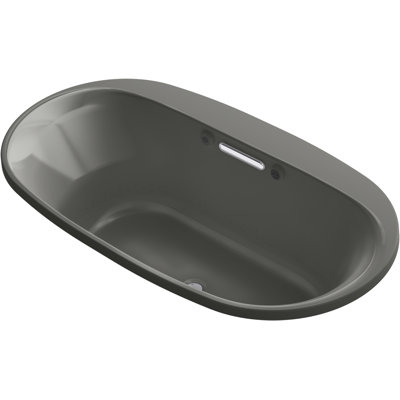 Underscore 66" x 36" Drop In Whirlpool Cast Iron Bathtub with Heater