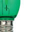 Ampoule DEL à filament omnidirectionnel C7 verte, 0,6 W (équivalent 7 W), culot E12, lot de 4-134876918