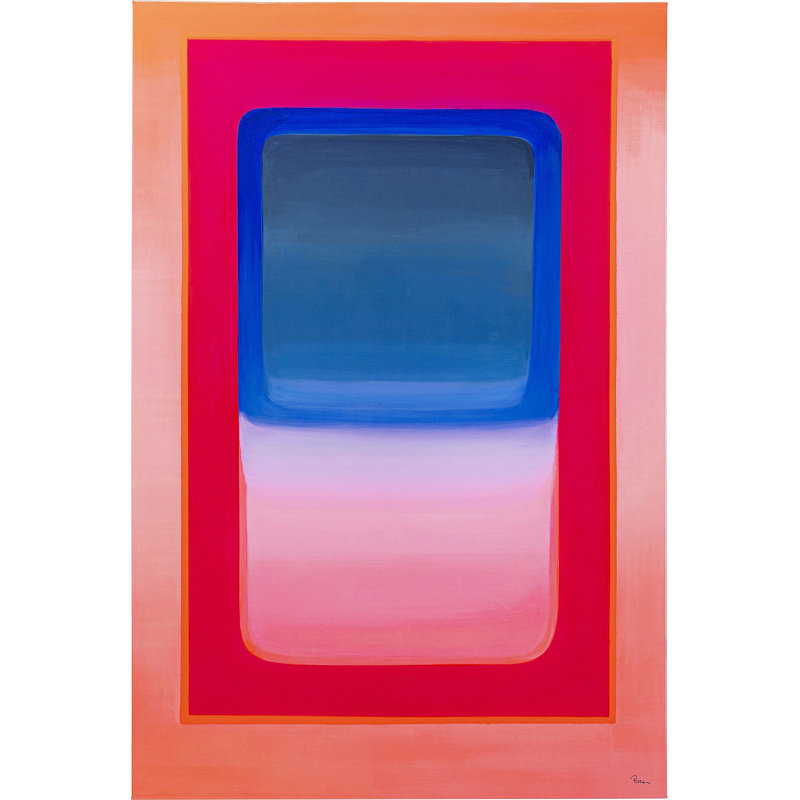 Trendy Pink 150cm x 100cm Art Print on Canvas