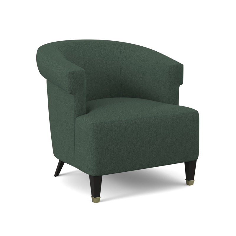 Madame Barrel Chair, Elise Linen, Espresso