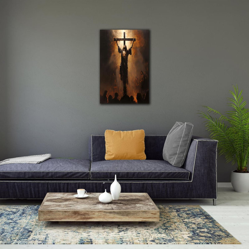 Art mural Jésus, image de Jésus Crucifixion, impressions sur toile, art mural