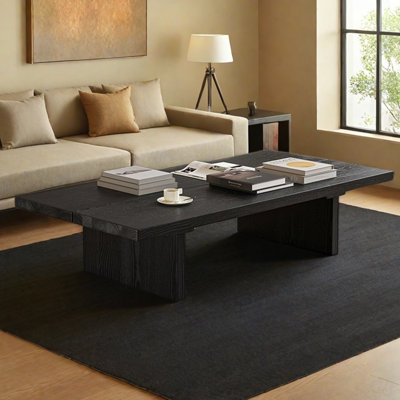 Wabi-sabi solid wood coffee table