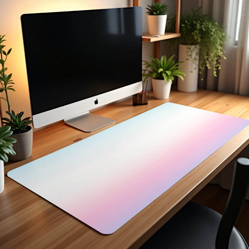 Polyester Desk Pad, 14.4x12.1