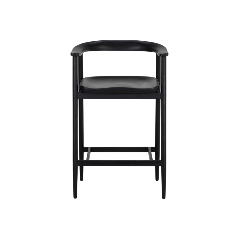 Taneishia Stool with Solid Wood Frame