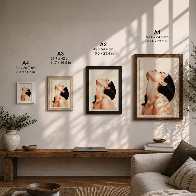 Form and Light Modern - Framed Print, A1 - 84.1 x 59.4 cm, Black