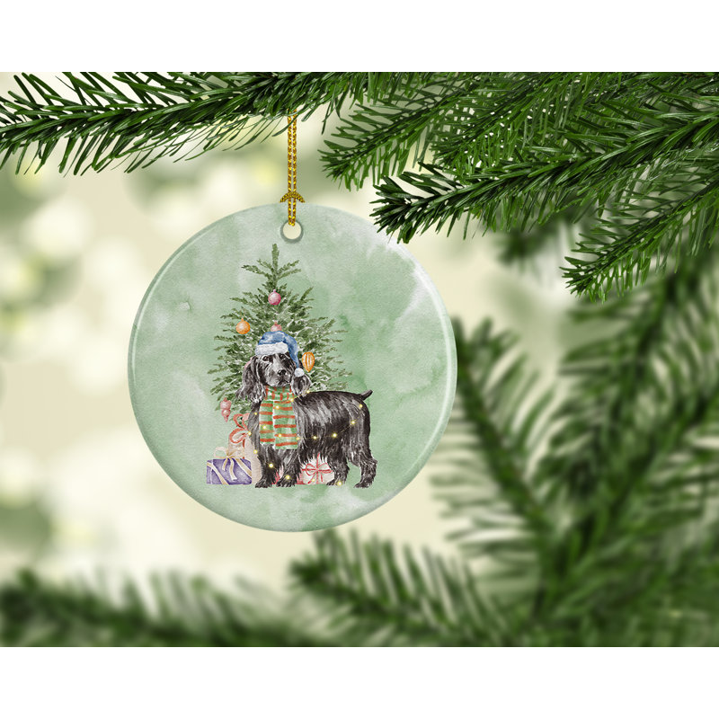 Figurine de Noël suspendue épagneul cocker anglais