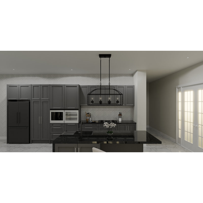 Esker 6 - Light Dimmable Kitchen Island Square / Rectangle Chandelier