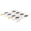 Zeta Polished Marble, Antique Mirror And Brass Waterjet Mosaic Tile-730252737