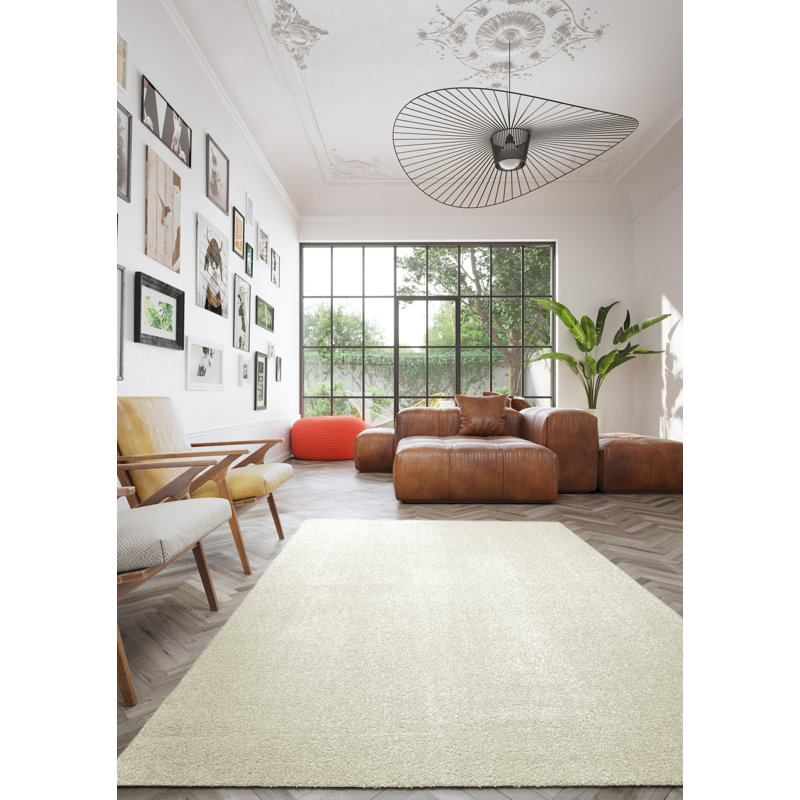Gina Machine Washable Tufted Ivory Rug, Rectangle 200 x 290 cm