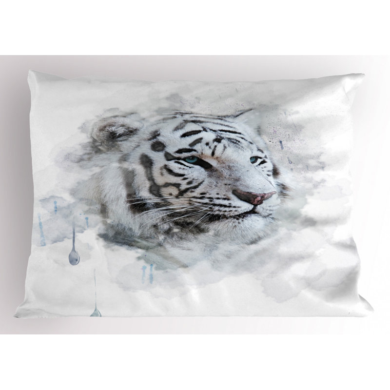 Tiger Polyester Sham Set, Twin