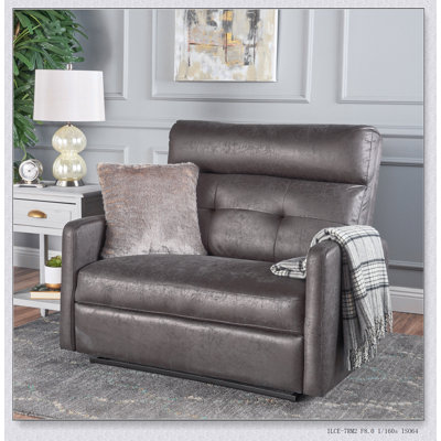 Fauteuil inclinable confortable à deux places avec positions réglables pour une détente ultime et des expériences de détente douillettes.