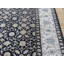 Tapis noir / gris en soie noué à la main Sherika-27174731