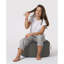 Kaamilah 55Cm Wide Round Pouffe Ottoman-702854322