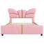 Full Size Upholstered PU Leather Bed Frame, No Box Spring Needed-1018674611