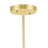 Cicely 6-Light Starburst Chandelier – 16” Diameter, Gold Leaf Finish – Modern Ceiling Light for Dining Room, Living Room, Bedroom