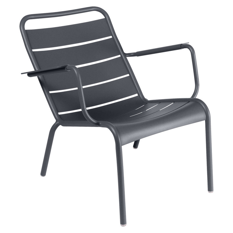 Luxembourg Outdoor Lounge Chair, Storm Gray