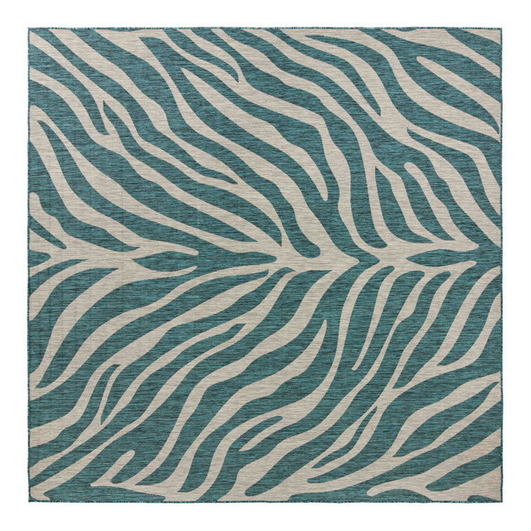 Teal Tsavo Indoor/Outdoor Safari Rug