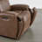 37" W Genuine Leather Dual-Power Recliner-116105050