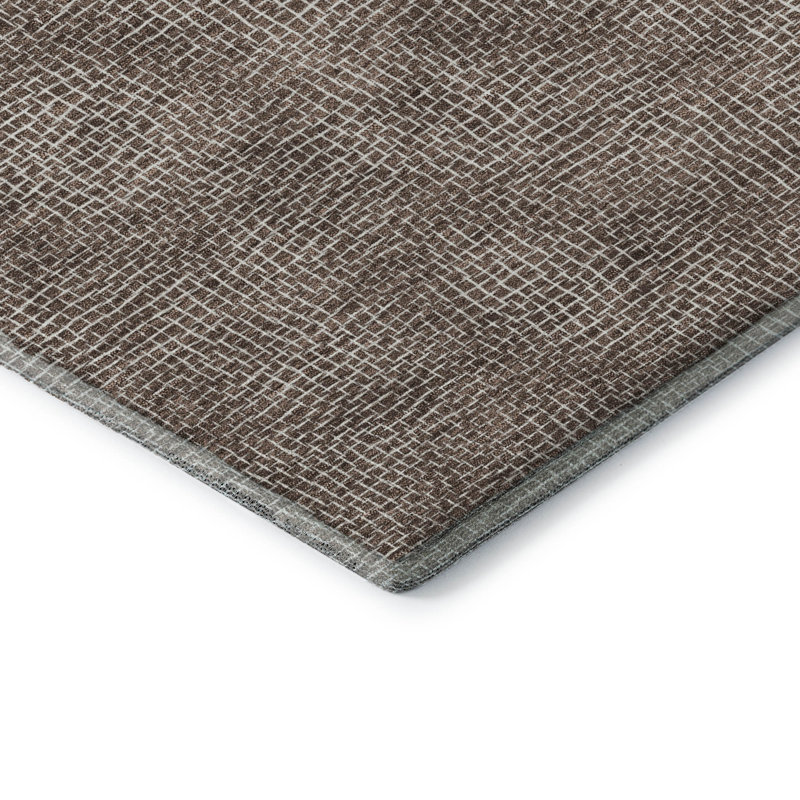 Tapis géométrique de qualité supérieure lavable à la machine Cossette AMF1057, Rectangle 2 pi 6 po x 3 pi 10 po