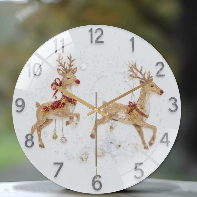 Horloge murale de Noël 12 po