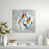 Image au pinceau gel sur toile giclée