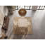 Square White Wash Mango Solid Wood Dining Table for 4 People