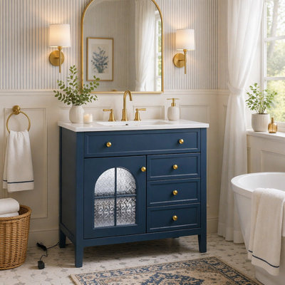 35.6" Bathroom Cabinet