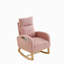 Chaise berçante à haut dossier Welike - Perfection rose