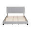 Lit plateforme tapissier capitonné à profil bas Carlester-1252647157-1251301549