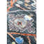 Tapis en laine fabriqué à la main de style sud-ouest Arabesque en gris / gris anthracite / mandarine-90306172