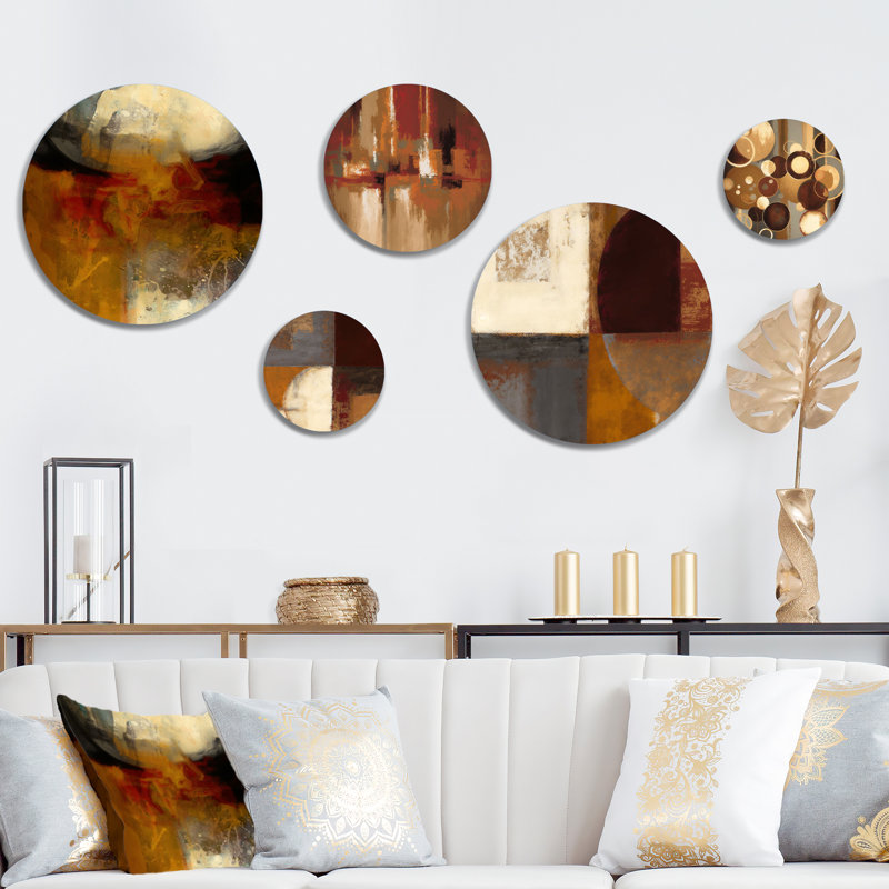 Terra Rosa Earth Mysteries II - Abstract Metal Wall Décor