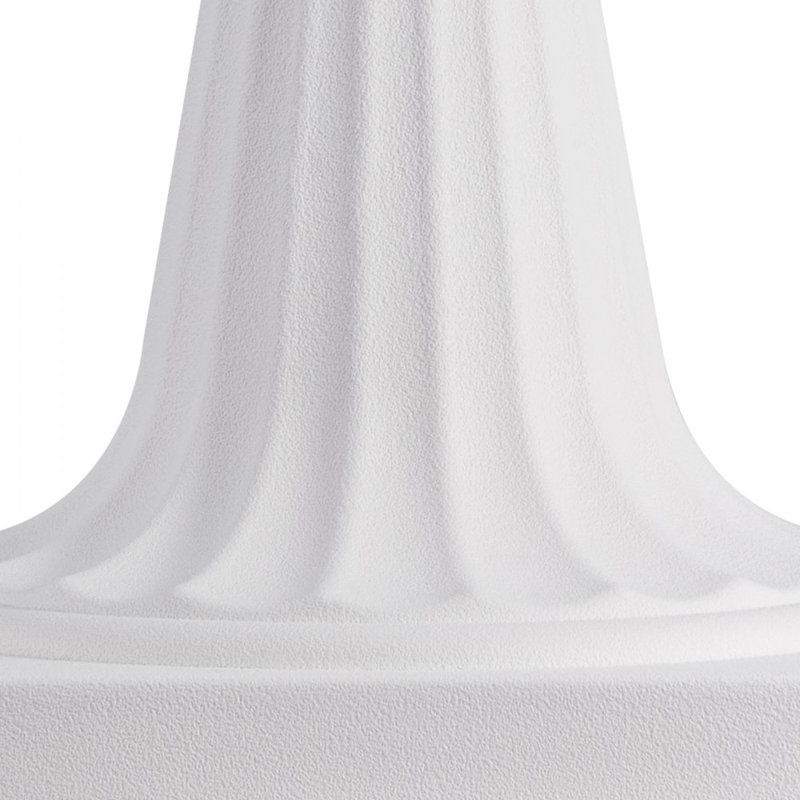 Plastic Urn Planters, 15.74 x 26.4 Inch, White Classic Flower Pots Front Porch Planters, Indoor & Outdoor Vase for Wedding, Party, Event, Home, Stage, Garden, Balcony, Patio Decoration